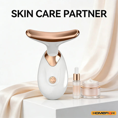 Micro-Current EMS Face Lifting Massager, Portable with Ions Boost for Instant Firming, Wrinkle Smoothing & Jawline Sculpting