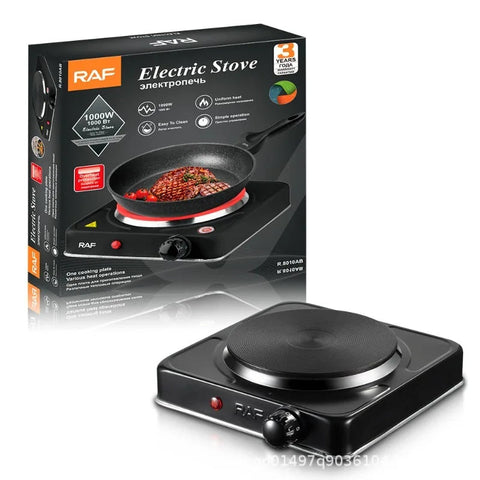 RAF 1000W Electric Hot Plate Single Burner Portable Stove Cooker Adjustable Heat Control