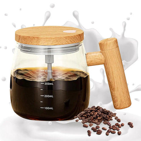 Electric Automatic Mixing Cup 400ml Coffee Stirring Cup Self Mixing Mug Glass Waterproof Electric Mixing Cup Home Supply