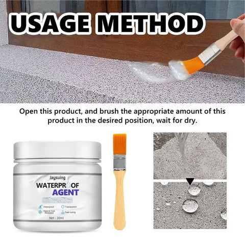Transparent Waterproof Adhesive Waterproof Glue Invisible Sealant Anti-Leakage Agent Repairing Adhesive Waterproof Coating Clear