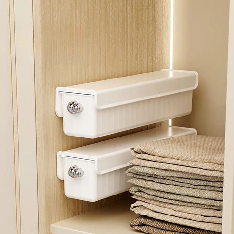 Convenient Three-in-One Wall-Mounted Storage Organizer for Underwear and Socks Space-Saving Wall-Mounted Drawer Organizer